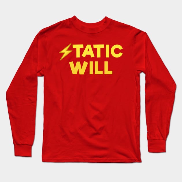 Static will Yellow Long Sleeve T-Shirt by Dolta